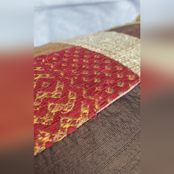 Crate & Barrel Marriba Decorative Pillow 20” square Cotton Linen Silk - Picture 12 of 13